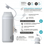 Termo Inox Iman Preto - quokka - Image 3