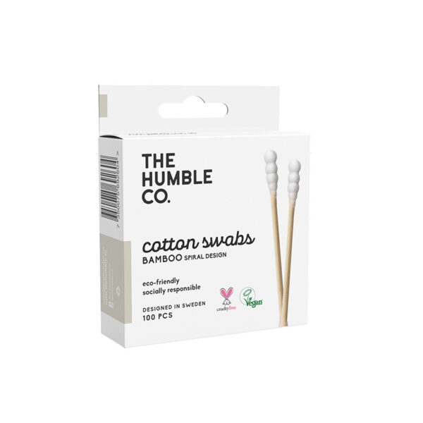 Cotonetes Bambu Ponta Espiral