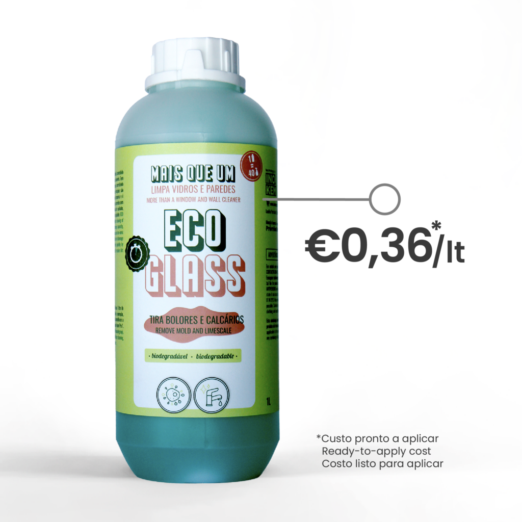 Limpa Vidros, Tira bolores, Calcários - ECO GLASS